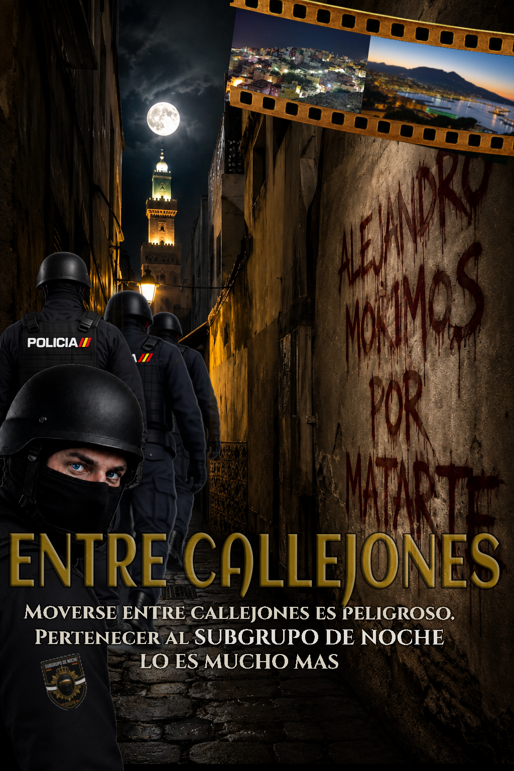 Portada definitiva de la novela Entre callejones