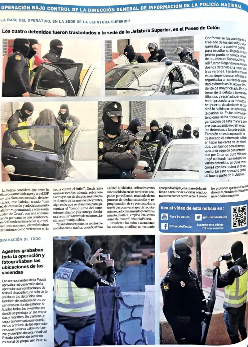 Recorte de prensa titulado «Se libra de la cárcel tras tirotear “por error” a un vecino del Príncipe» publicado por El Faro de Ceuta.